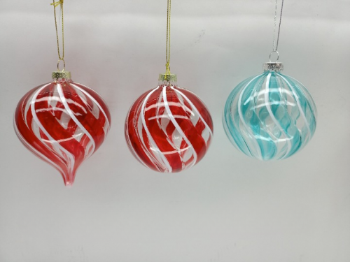 christmass glass Hanging balls