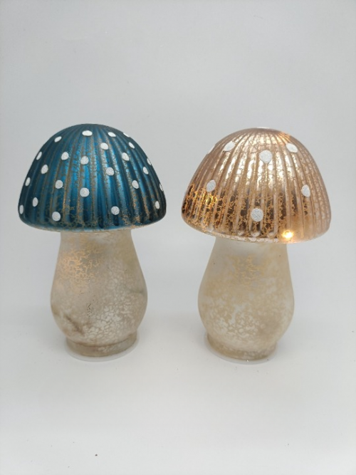 Glass Mashroom Ornaments