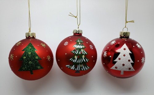 Glass Bauble for Christmas Tree