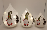 Glass light up Christmas bauble